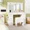 43.5-Inche Vanity Desk with Mirror and Lights for Bedroom-White
